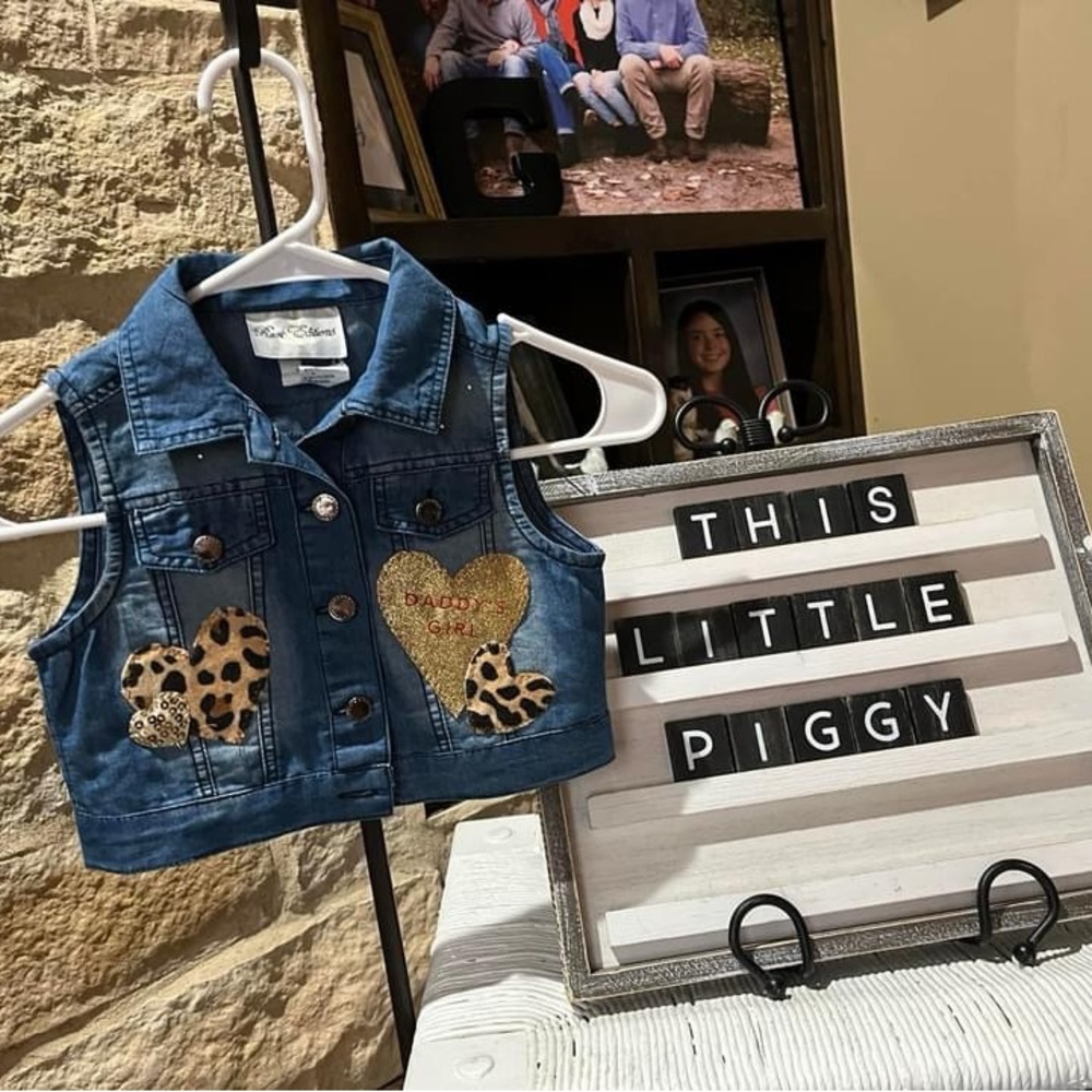 Daddy’s Girl Size 6 Denim Vest